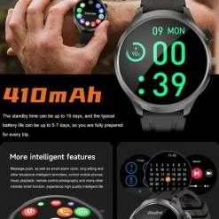696 DK69 Smart Watch 1.85 inch Smart Band Fitness Bracelet Bluetooth ECG+PPG Pedometer Call Reminder Compatible with Android iOS Men Hands-Free Calls Message Reminder IP 67 52mm Watch Case