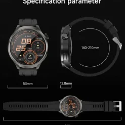 696 DK69 Smart Watch 1.85 inch Smart Band Fitness Bracelet Bluetooth ECG+PPG Pedometer Call Reminder Compatible with Android iOS Men Hands-Free Calls Message Reminder IP 67 52mm Watch Case