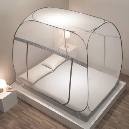 79" Double Door Mosquito Net Plus Size Mosquito Tent Increase Density Gauze Mosquito Net for Bed Mosquito Netting Free Installation
