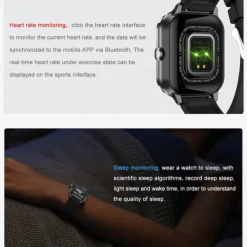 696 D8PRO Smart Watch 2.01 inch Smart Band Fitness Bracelet Bluetooth Pedometer Call Reminder Sleep Tracker Compatible with Android iOS Men Hands-Free Calls Message Reminder Watches with Earbuds IP 67
