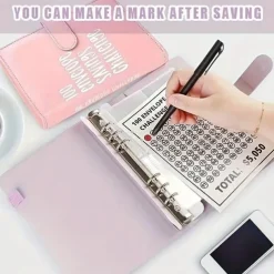100 Envelopes Money Saving Challenge , Budget Planner Savings Challenge , 2023 New Budget Book Binder With Cash Envelopes ,Savings Challenges Notebook Binders To Save $5,050