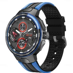 696 EX103 Smart Watch 1.55 inch Smart Band Fitness Bracelet Bluetooth Pedometer Call Reminder Sleep Tracker Compatible with Android iOS Men Hands-Free Calls Message Reminder IP 67 47mm Watch Case