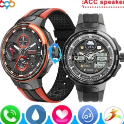 696 EX103 Smart Watch 1.55 inch Smart Band Fitness Bracelet Bluetooth Pedometer Call Reminder Sleep Tracker Compatible with Android iOS Men Hands-Free Calls Message Reminder IP 67 47mm Watch Case