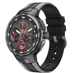 696 EX103 Smart Watch 1.55 inch Smart Band Fitness Bracelet Bluetooth Pedometer Call Reminder Sleep Tracker Compatible with Android iOS Men Hands-Free Calls Message Reminder IP 67 47mm Watch Case