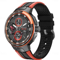 696 EX103 Smart Watch 1.55 inch Smart Band Fitness Bracelet Bluetooth Pedometer Call Reminder Sleep Tracker Compatible with Android iOS Men Hands-Free Calls Message Reminder IP 67 47mm Watch Case