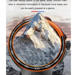 696 EX103 Smart Watch 1.55 inch Smart Band Fitness Bracelet Bluetooth Pedometer Call Reminder Sleep Tracker Compatible with Android iOS Men Hands-Free Calls Message Reminder IP 67 47mm Watch Case