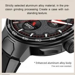 696 EX103 Smart Watch 1.55 inch Smart Band Fitness Bracelet Bluetooth Pedometer Call Reminder Sleep Tracker Compatible with Android iOS Men Hands-Free Calls Message Reminder IP 67 47mm Watch Case