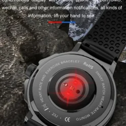 696 EX103 Smart Watch 1.55 inch Smart Band Fitness Bracelet Bluetooth Pedometer Call Reminder Sleep Tracker Compatible with Android iOS Men Hands-Free Calls Message Reminder IP 67 47mm Watch Case