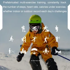 696 EX103 Smart Watch 1.55 inch Smart Band Fitness Bracelet Bluetooth Pedometer Call Reminder Sleep Tracker Compatible with Android iOS Men Hands-Free Calls Message Reminder IP 67 47mm Watch Case