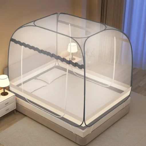 79" Extra Large Space Mosquito Net Double Door Household Nets Safe Pest Prevention Mosquito Net for Children Easy Installation Mosquito Net for Bed