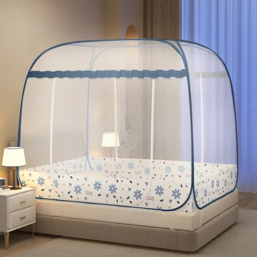79" Extra Large Space Mosquito Net Double Door Household Nets Safe Pest Prevention Mosquito Net for Children Easy Installation Mosquito Net for Bed