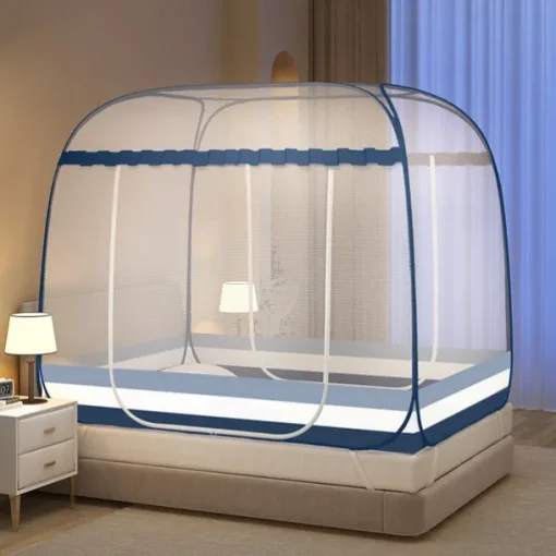 79" Extra Large Space Mosquito Net Double Door Household Nets Safe Pest Prevention Mosquito Net for Children Easy Installation Mosquito Net for Bed