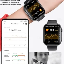 696 F59 Smart Watch 2.1 inch Smart Band Fitness Bracelet Bluetooth Pedometer Call Reminder Sleep Tracker Compatible with Android iOS Women Hands-Free Calls Message Reminder IP 67 38mm Watch Case