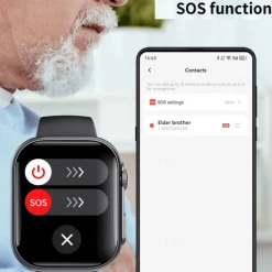 696 F59 Smart Watch 2.1 inch Smart Band Fitness Bracelet Bluetooth Pedometer Call Reminder Sleep Tracker Compatible with Android iOS Women Hands-Free Calls Message Reminder IP 67 38mm Watch Case