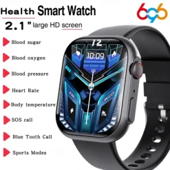 696 F59 Smart Watch 2.1 inch Smart Band Fitness Bracelet Bluetooth Pedometer Call Reminder Sleep Tracker Compatible with Android iOS Women Hands-Free Calls Message Reminder IP 67 38mm Watch Case