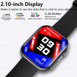 696 F59 Smart Watch 2.1 inch Smart Band Fitness Bracelet Bluetooth Pedometer Call Reminder Sleep Tracker Compatible with Android iOS Women Hands-Free Calls Message Reminder IP 67 38mm Watch Case