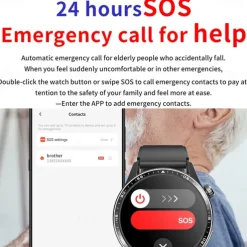 696 F400 Smart Watch 1.55 inch Smart Band Fitness Bracelet Bluetooth ECG+PPG Pedometer Call Reminder Compatible with Android iOS Men Hands-Free Calls Message Reminder IP 67 46mm Watch Case