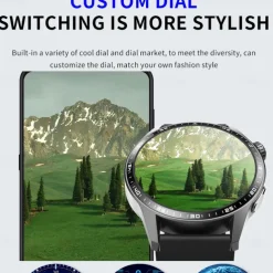 696 F400 Smart Watch 1.55 inch Smart Band Fitness Bracelet Bluetooth ECG+PPG Pedometer Call Reminder Compatible with Android iOS Men Hands-Free Calls Message Reminder IP 67 46mm Watch Case