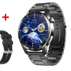 696 F400 Smart Watch 1.55 inch Smart Band Fitness Bracelet Bluetooth ECG+PPG Pedometer Call Reminder Compatible with Android iOS Men Hands-Free Calls Message Reminder IP 67 46mm Watch Case