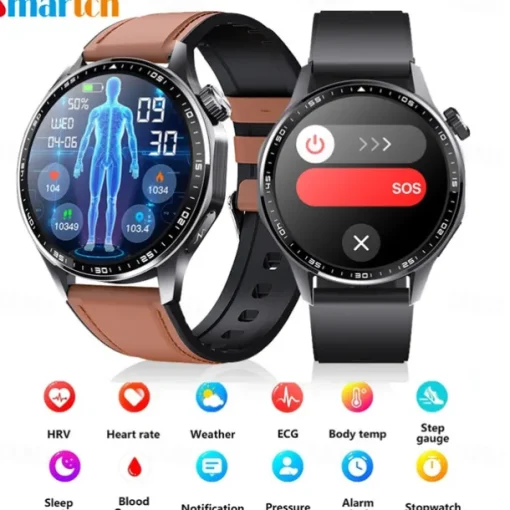 696 F210 Smart Watch 1.55 inch Smart Band Fitness Bracelet Bluetooth ECG+PPG Pedometer Call Reminder Compatible with Android iOS Men Hands-Free Calls Message Reminder IPX-0 48mm Watch Case