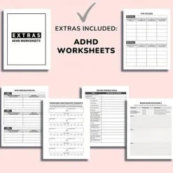 2025 Funny ADHD Weekly & Monthly Planner Adult Time Management Humor for Focus & Organization