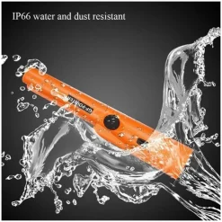 700 Handheld Metal Detector Waterproof GP Pointer with LED Light for Outdoor Treasure Hunting, Archaeology & Security Inspection