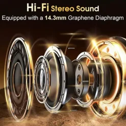 696 HD65 Hands Free Telephone Driving Headset Ear Hook Bluetooth 5.3 Noise cancellation Stereo ENC Environmental Noise Cancellation for Apple Samsung Huawei Xiaomi MI Office Business Travel