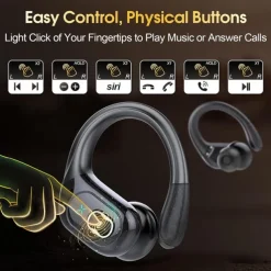 696 HD65 Hands Free Telephone Driving Headset Ear Hook Bluetooth 5.3 Noise cancellation Stereo ENC Environmental Noise Cancellation for Apple Samsung Huawei Xiaomi MI Office Business Travel