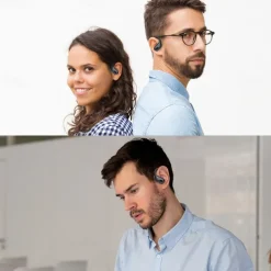 696 HD65 Hands Free Telephone Driving Headset Ear Hook Bluetooth 5.3 Noise cancellation Stereo ENC Environmental Noise Cancellation for Apple Samsung Huawei Xiaomi MI Office Business Travel