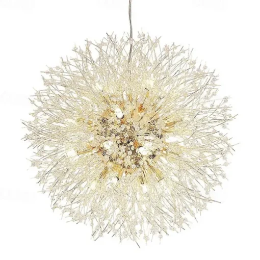 8/9/12 Heads LED Pendant Light Nordic Dandelion Chandelier Fireworks Crystal Lamp Artistic Living Room Dining Room Bedroom Lamp Romantic Clothing Store Bar Lamp 15-22inch