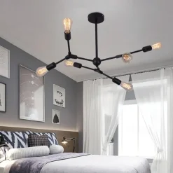 6/8/9 Heads Pendant Light Modern Chandelie Living Room Bedroom Metal Painted Finishes Nordic Style 110-120V 220-240V