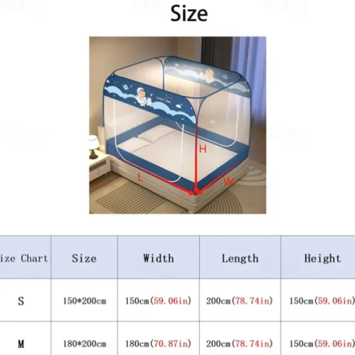 79" High Mosquito Net Omni Directional Mosquito Prevention Heightening Enlarge Encryption Mosquito Net Household Nets Double Door Mosquito Net Free Installation
