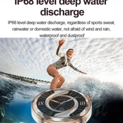 696 HK88 Smart Watch 1.19 inch Smart Band Fitness Bracelet Bluetooth Pedometer Call Reminder Heart Rate Monitor Compatible with Android iOS Women Hands-Free Calls Message Reminder Camera Control IP 67