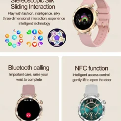 696 HK88 Smart Watch 1.19 inch Smart Band Fitness Bracelet Bluetooth Pedometer Call Reminder Heart Rate Monitor Compatible with Android iOS Women Hands-Free Calls Message Reminder Camera Control IP 67