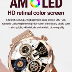 696 HK88 Smart Watch 1.19 inch Smart Band Fitness Bracelet Bluetooth Pedometer Call Reminder Heart Rate Monitor Compatible with Android iOS Women Hands-Free Calls Message Reminder Camera Control IP 67