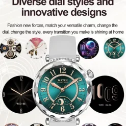 696 HK88 Smart Watch 1.19 inch Smart Band Fitness Bracelet Bluetooth Pedometer Call Reminder Heart Rate Monitor Compatible with Android iOS Women Hands-Free Calls Message Reminder Camera Control IP 67