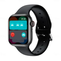 696 HK9MINI Smart Watch 1.75 inch Smart Band Fitness Bracelet Bluetooth Pedometer Call Reminder Sleep Tracker Compatible with Android iOS Women Men Hands-Free Calls Message Reminder IP 67 36mm Watch