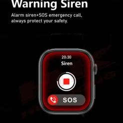 696 HK9MINI Smart Watch 1.75 inch Smart Band Fitness Bracelet Bluetooth Pedometer Call Reminder Sleep Tracker Compatible with Android iOS Women Men Hands-Free Calls Message Reminder IP 67 36mm Watch