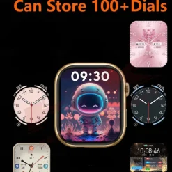 696 HK9MINI Smart Watch 1.75 inch Smart Band Fitness Bracelet Bluetooth Pedometer Call Reminder Sleep Tracker Compatible with Android iOS Women Men Hands-Free Calls Message Reminder IP 67 36mm Watch