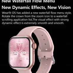 696 HK9MINI Smart Watch 1.75 inch Smart Band Fitness Bracelet Bluetooth Pedometer Call Reminder Sleep Tracker Compatible with Android iOS Women Men Hands-Free Calls Message Reminder IP 67 36mm Watch