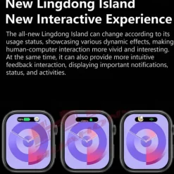 696 HK9MINI Smart Watch 1.75 inch Smart Band Fitness Bracelet Bluetooth Pedometer Call Reminder Sleep Tracker Compatible with Android iOS Women Men Hands-Free Calls Message Reminder IP 67 36mm Watch