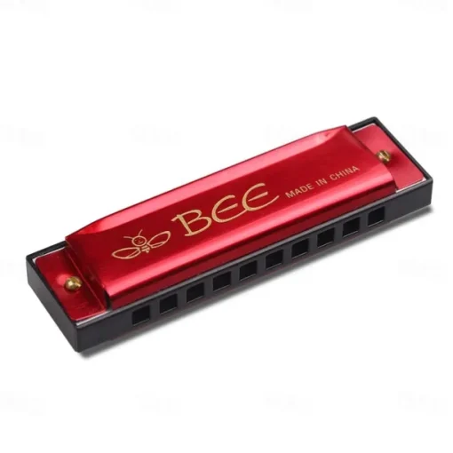 10 Holes Harmonica Diatonic Blues Harp Keys Mouth Organ for Blues Rock Country Folk Jazz