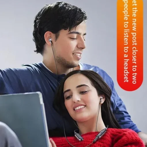 100 Hour Music Wireless Bluetooth Earphone 9D Strong Bass in Ear Sport Headset Neckband With Output MIC