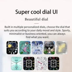 696 I98 Smart Watch 1.58 inch Smartwatch Fitness Running Watch Bluetooth Pedometer Call Reminder Heart Rate Monitor Compatible with Android iOS Women Men Hands-Free Calls Waterproof Message Reminder