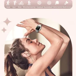 696 I98 Smart Watch 1.58 inch Smartwatch Fitness Running Watch Bluetooth Pedometer Call Reminder Heart Rate Monitor Compatible with Android iOS Women Men Hands-Free Calls Waterproof Message Reminder