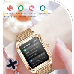 696 I98 Smart Watch 1.58 inch Smartwatch Fitness Running Watch Bluetooth Pedometer Call Reminder Heart Rate Monitor Compatible with Android iOS Women Men Hands-Free Calls Waterproof Message Reminder