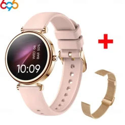 696 I109 Smart Watch 1.27 inch Smartwatch Fitness Running Watch Bluetooth ECG+PPG Pedometer Call Reminder Compatible with Android iOS Women Men Hands-Free Calls Message Reminder IP 67 41mm Watch Case
