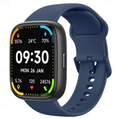 696 IDW26 Smart Watch 1.83 inch Smart Band Fitness Bracelet Bluetooth Call Reminder Sleep Tracker Heart Rate Monitor Compatible with Android iOS Women Men Hands-Free Calls Message Reminder IPX-0 40mm