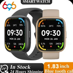 696 IDW26 Smart Watch 1.83 inch Smart Band Fitness Bracelet Bluetooth Call Reminder Sleep Tracker Heart Rate Monitor Compatible with Android iOS Women Men Hands-Free Calls Message Reminder IPX-0 40mm