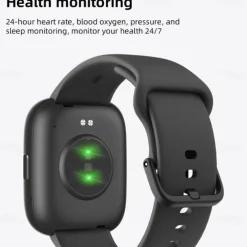 696 IDW26 Smart Watch 1.83 inch Smart Band Fitness Bracelet Bluetooth Call Reminder Sleep Tracker Heart Rate Monitor Compatible with Android iOS Women Men Hands-Free Calls Message Reminder IPX-0 40mm